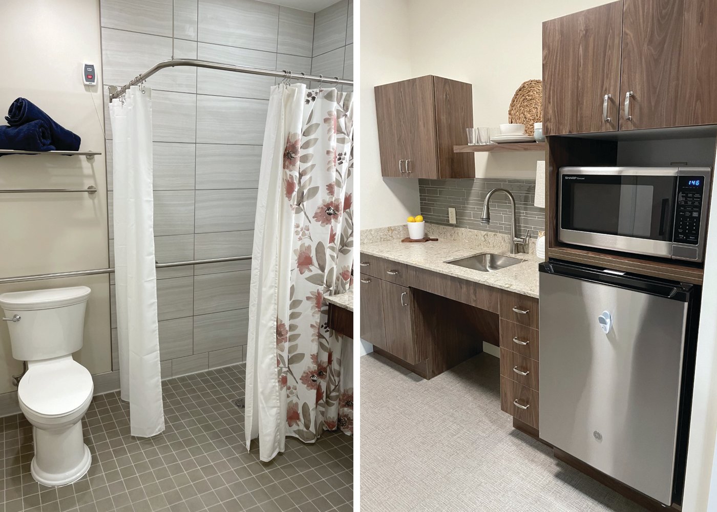 The Preserve at Briarcliffe in Johnston features adapted bathrooms and kitchenettes, perfect for independent senior living. Set in the serene woods of the city, The Preserve is a Continuing Care Retirement Community ~ and your potential new home!